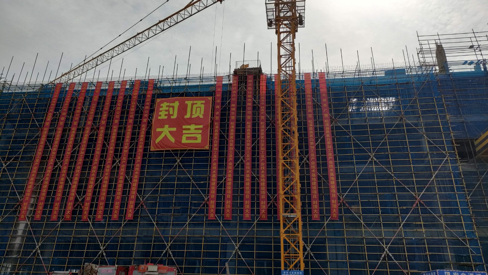 易順建工集團有限公司承建的熹茗白茶加工及產(chǎn)業(yè)技術(shù)基地建設項目一期工程順利封頂！